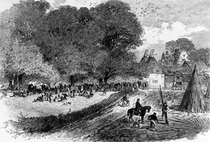 I Kents humlefält, väntar på att få betalt, 1867 av English School